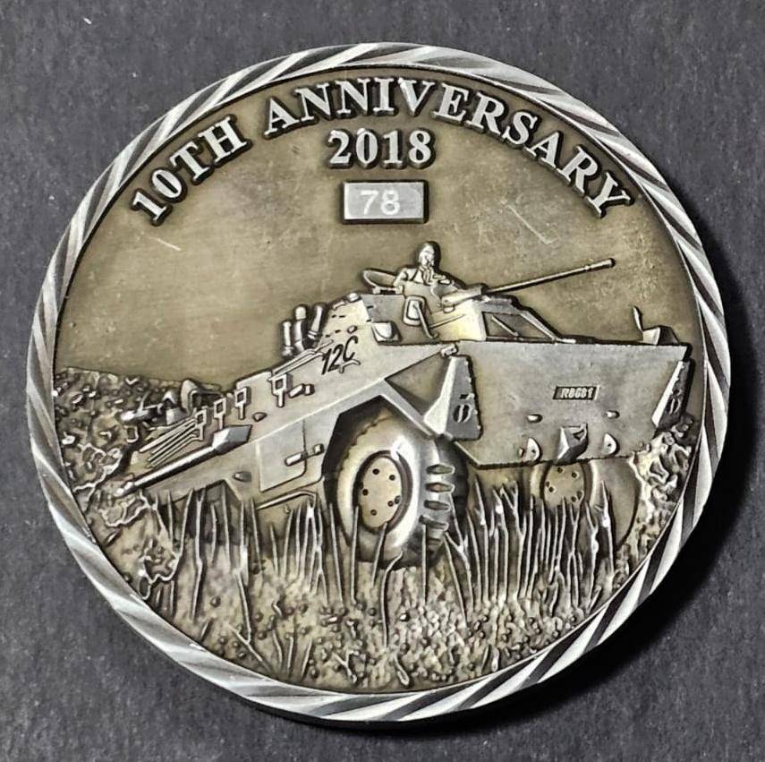 SADF -  61 Mechanised Infantry MVA Challenge Coin - Number 78