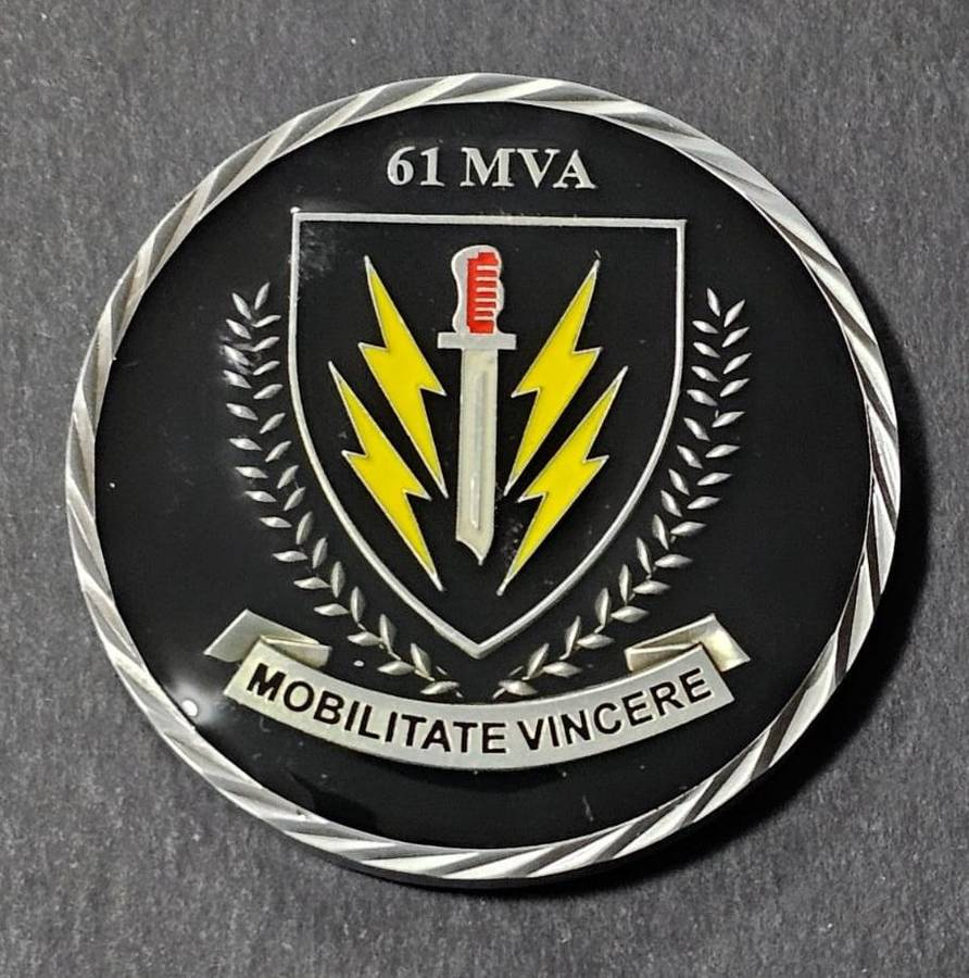 SADF -  61 Mechanised Infantry MVA Challenge Coin - Number 78