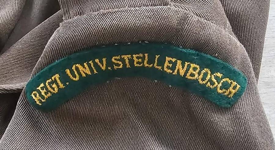 SADF - Regiment University of Stellenbosch Battle Dress Bunny Jacket and Trousers - Dated 1965