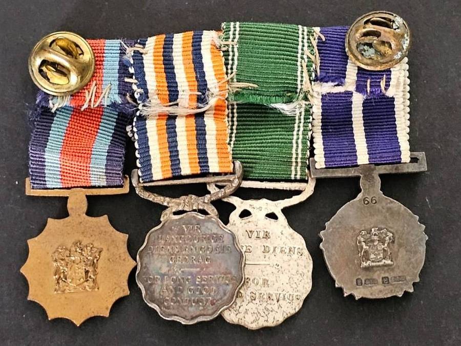 SADF - Miniature Pro Marito Medal Group of 4 - Pro Marito Number 66 ( SAM )