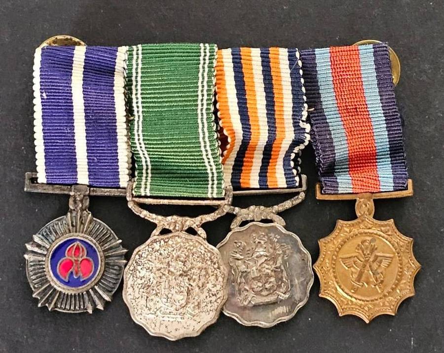 SADF - Miniature Pro Marito Medal Group of 4 - Pro Marito Number 66 ( SAM )