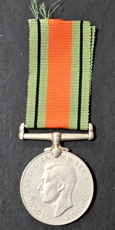 Full Size World War Two Defence Medal:N23145 J.Leshumo