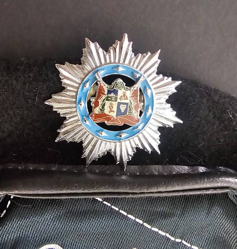South West Africa ( SWA ) Police Koevoet Complete Beret with Badge