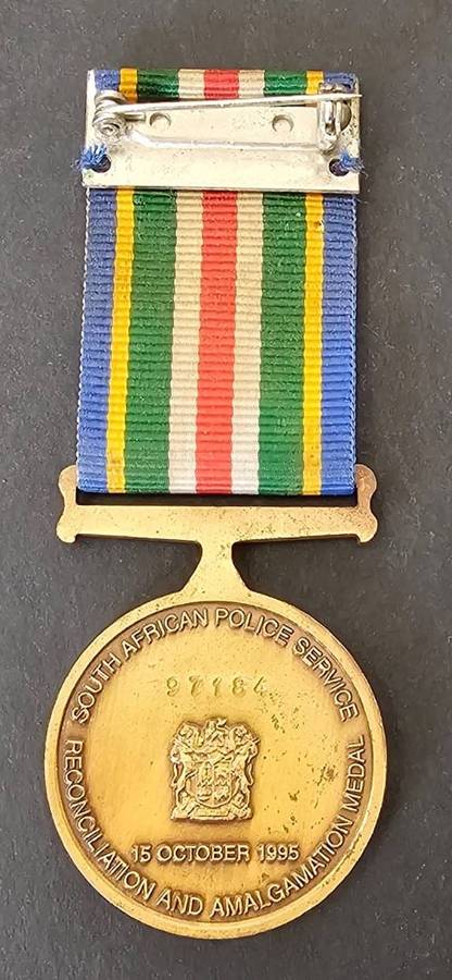 South African Police Full Size Reconciliation and Amalgamtion Medal