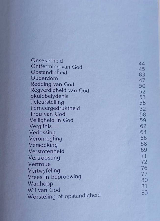 Troos uit die Woord
