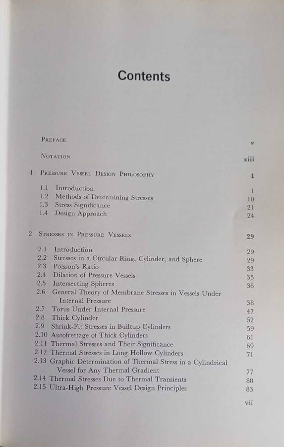 Theory and design of modern pressure vessels