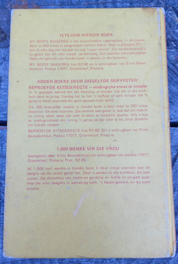 My beste nagereg deur Erina Bezuidenhout