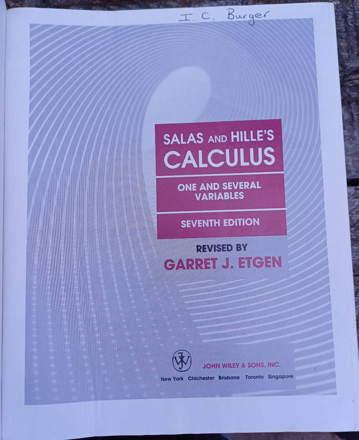 Salas and Hille's calculus