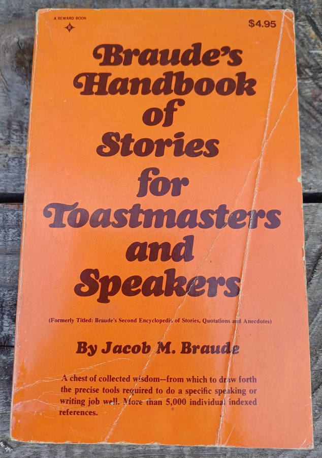 Braude's handbook of stories for Toastmasters and speakers