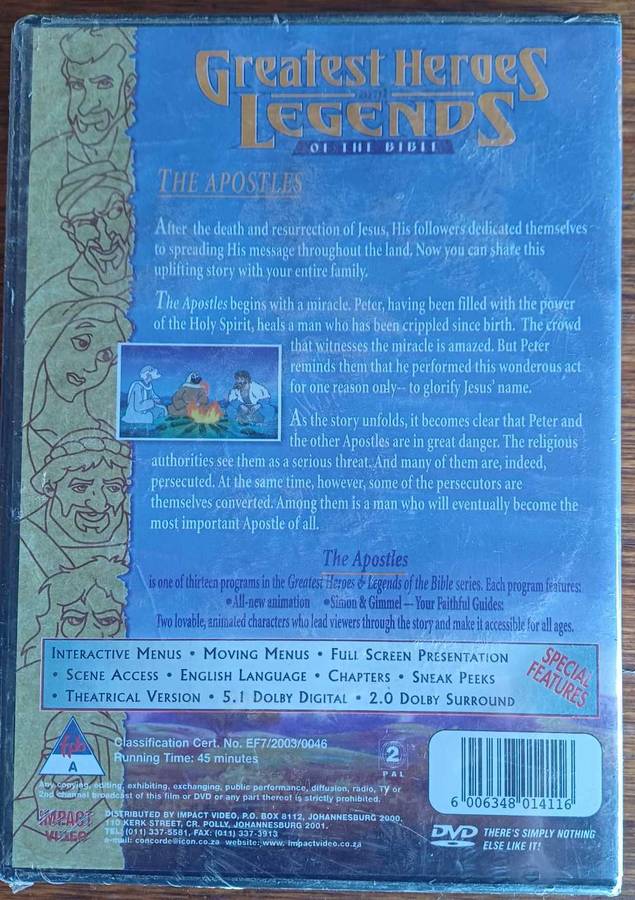 The Apostles dvd *sealed*