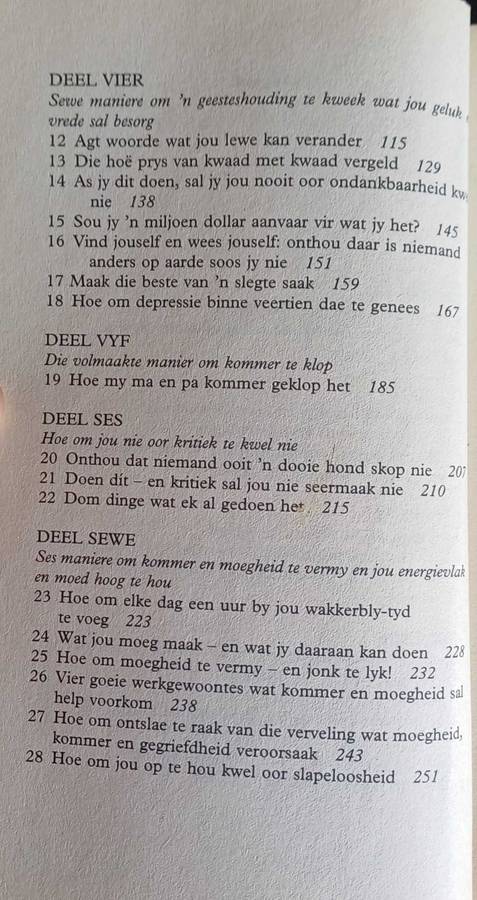 Hoe om kommer te verdryf en te begin leef deur Dale Carnegie