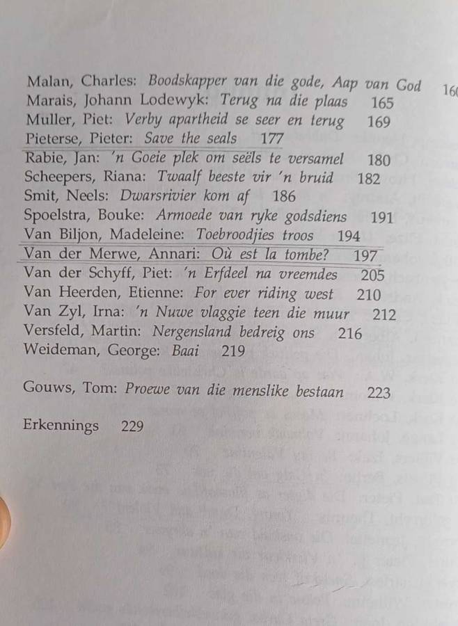 Granaat deur Tom Gouws