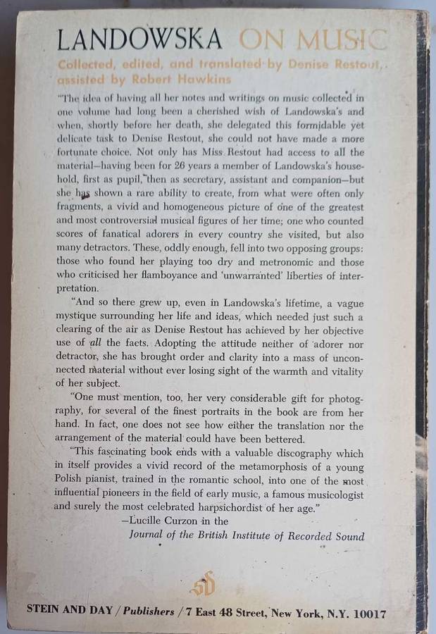 Landowska on music