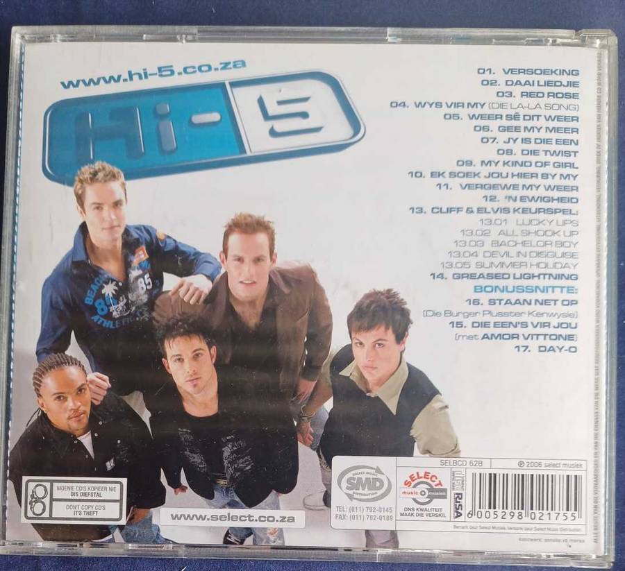 Hi-5 - Versoeking cd