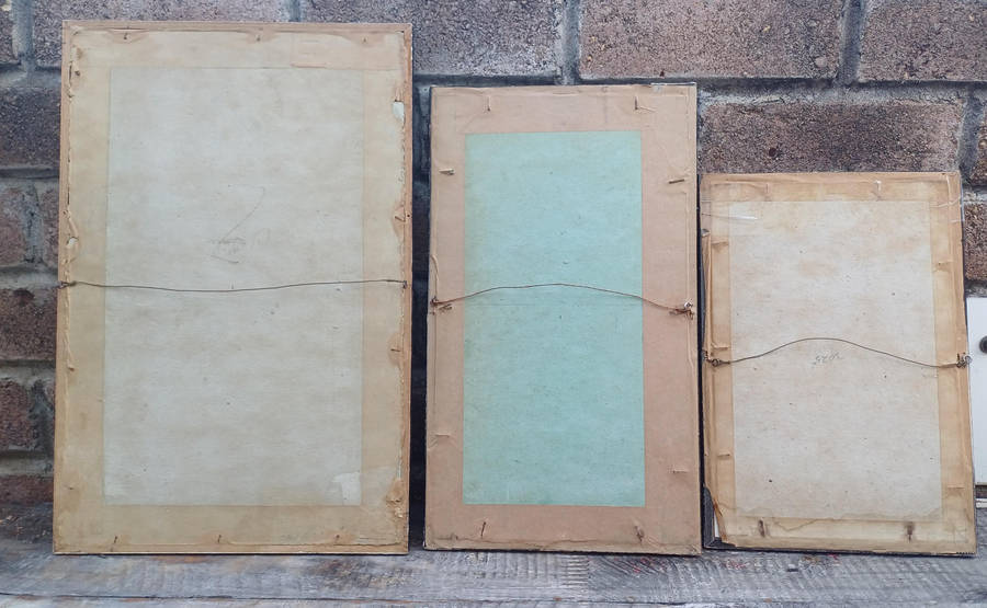 3 x Vintage framed military prints