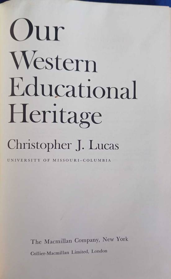 Our Western educational heritage