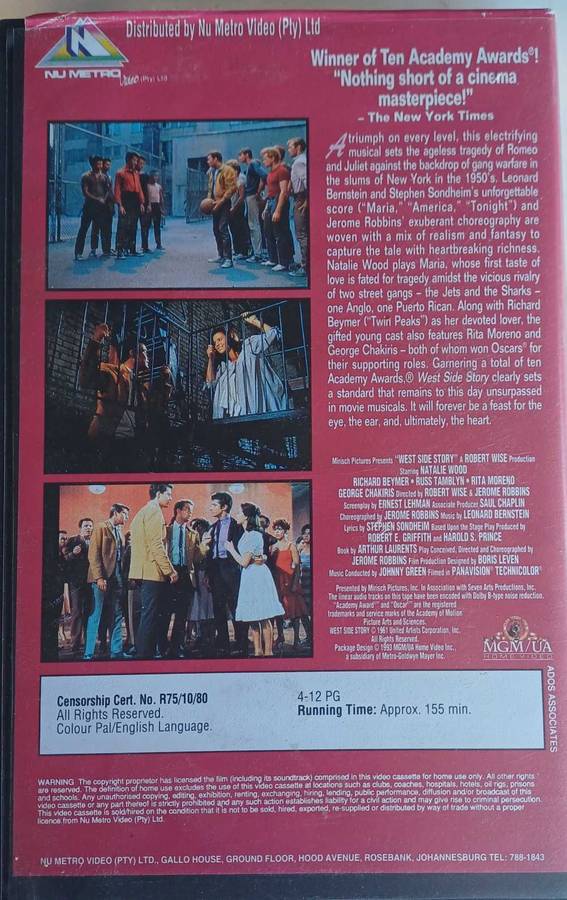 West side story VHS