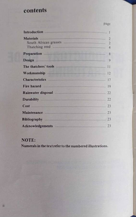 NBRI introductory guide to thatching