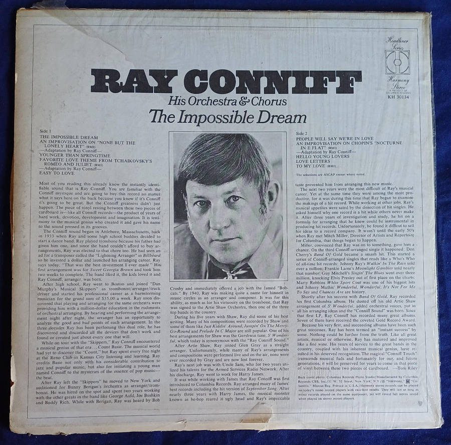 Ray Conniff - The impossible dream LP