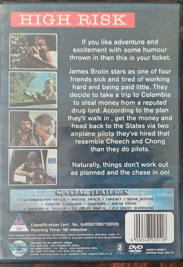 High risk dvd