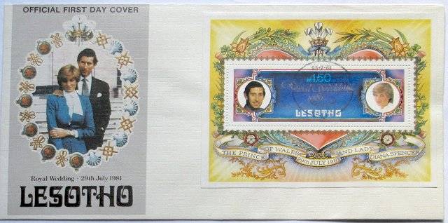 First day cover - the royal wedding of Charles and Diana - Lesotho - 1981-07-22 - Post office 2