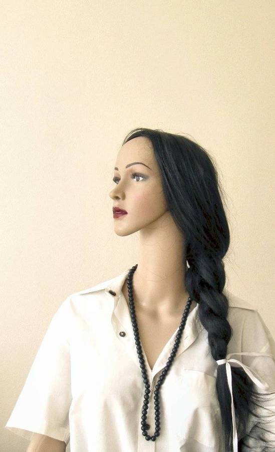 Wigs - Black - straight - long