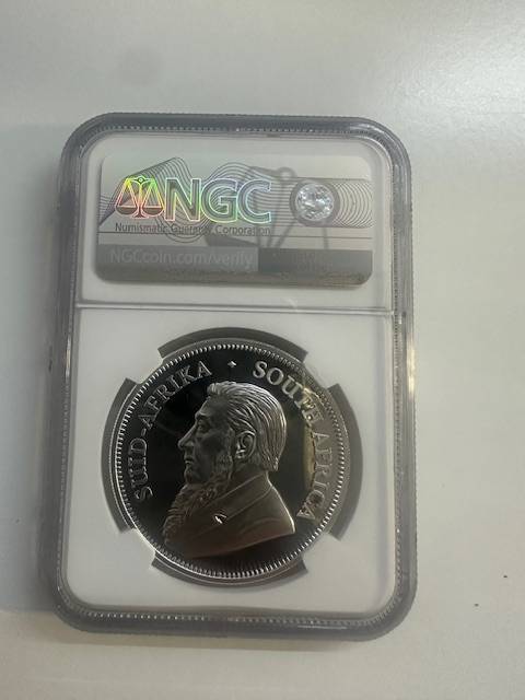 2020 SILVER KRUGERRAND 1oz NGC PF70 FIRST DAY OF ISSUE SIGNED TUMI