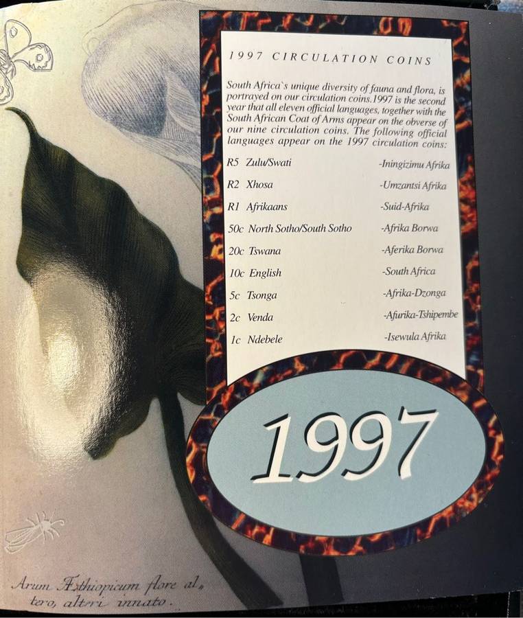 SOUTH AFRICA PROOF COIN SET IN BOX