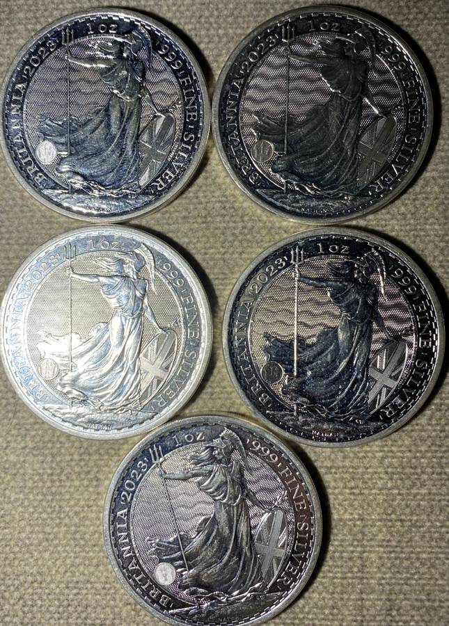 SILVER BRITISH ONE OZ COIN SET
