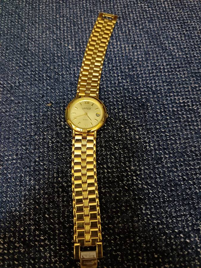 Lanco Mens Watch - Gold Plated