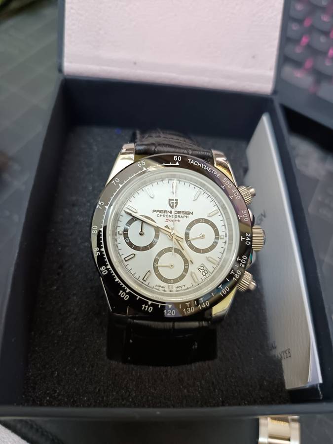 Pagani Design - Sport PD-1644 -Mens watch (spare leather strap) and original steel strap - like new