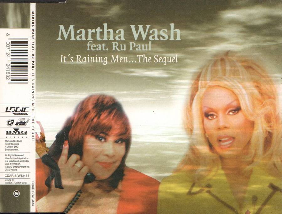 MARTHA WASH FEAT RU PAUL - It's Raining Men... The Sequel - South African CD Single