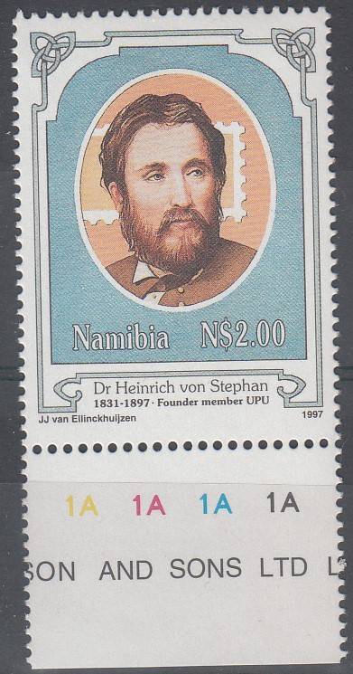 NAMIBIA 1997: DEATH CENTENARY OF DR HEINRICHVON STEPHAN MNH (SACC 170)