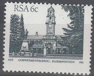 RSA 1988: 4th DEFINITIVE ISSUEBUILDINGS 6c MNH (SACC 520a)
