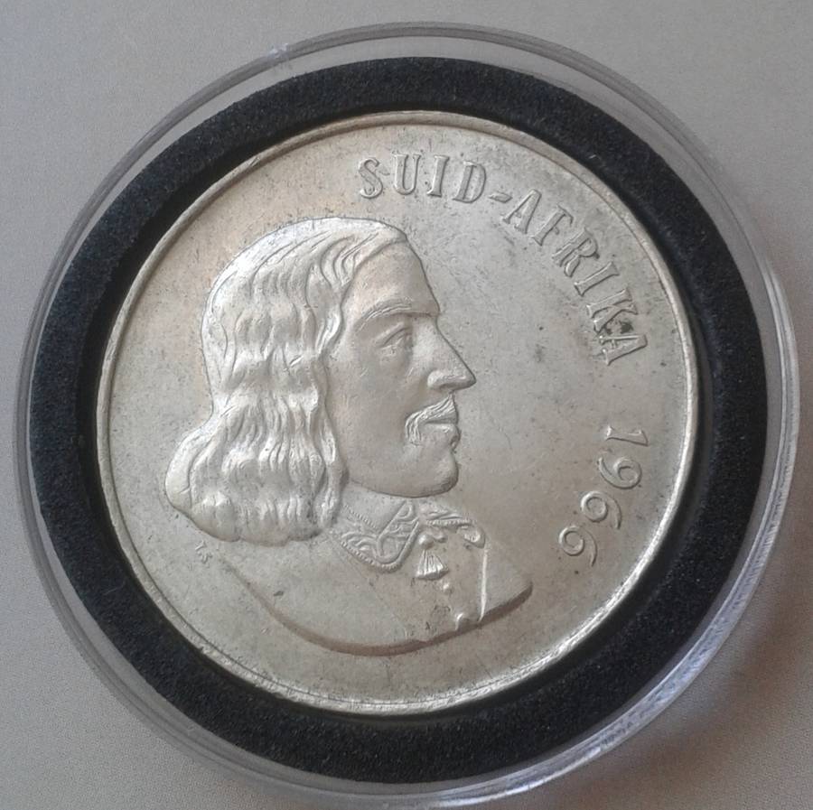 Encapsulated 1966 Republic silver R1 "Tagged Ear"