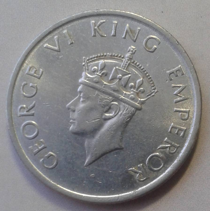 Nice 1947 India half rupee