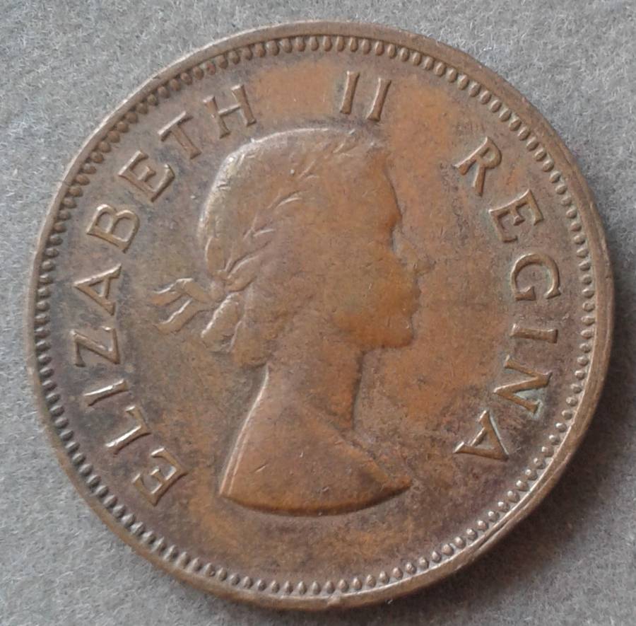 Lower mintage 1954 union 1/2 penny