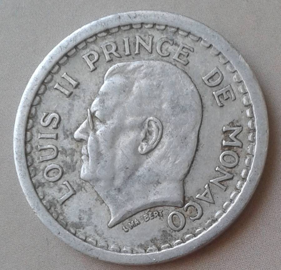 1943 Monaco 1 Franc