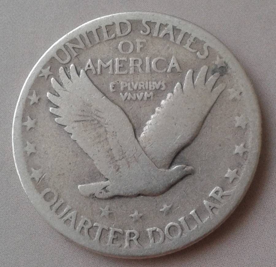 1929 D USA Standing Liberty silver quarter