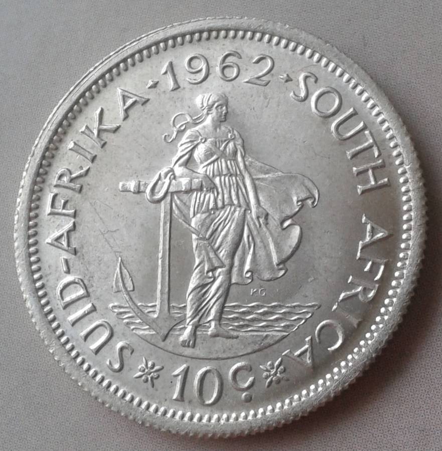 High grade 1962 republic silver 10c