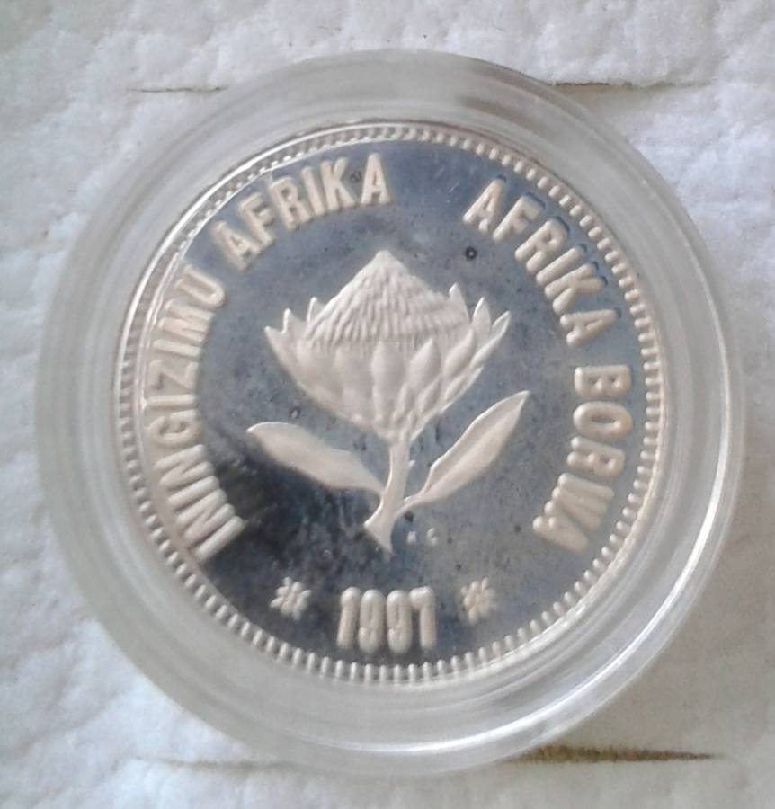 1997 Knysna Seahorse proof silver 2 1/2c in S.A Mint box incl.certificate (mintage: 2627)