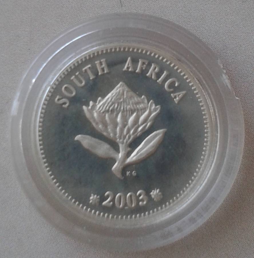 Nice 2003 Eagles proof silver 2 1/2c in S.A Mint bag incl.certificate