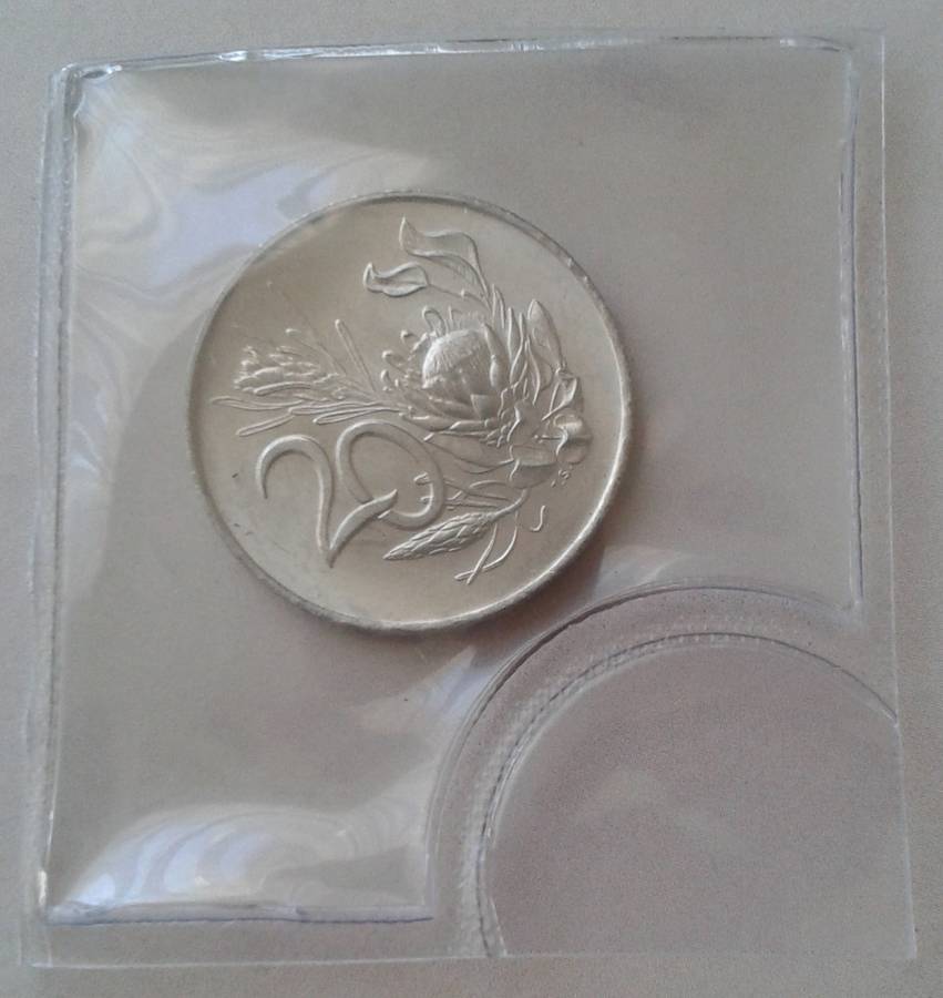 1968 English uncirculated nickel 20c (Pres.Swart) - Lower mintage