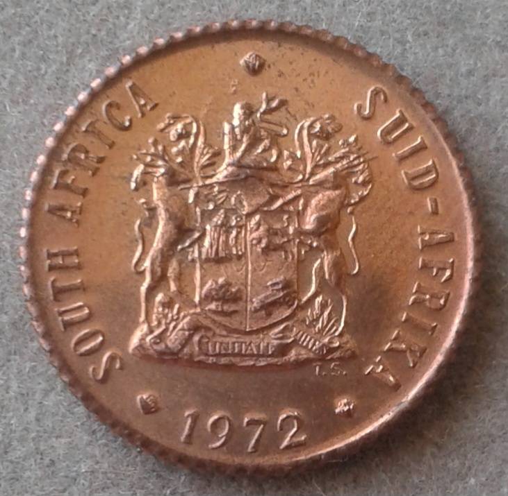 Scarcer 1972 uncirculated 1/2c (mintage: 20000).