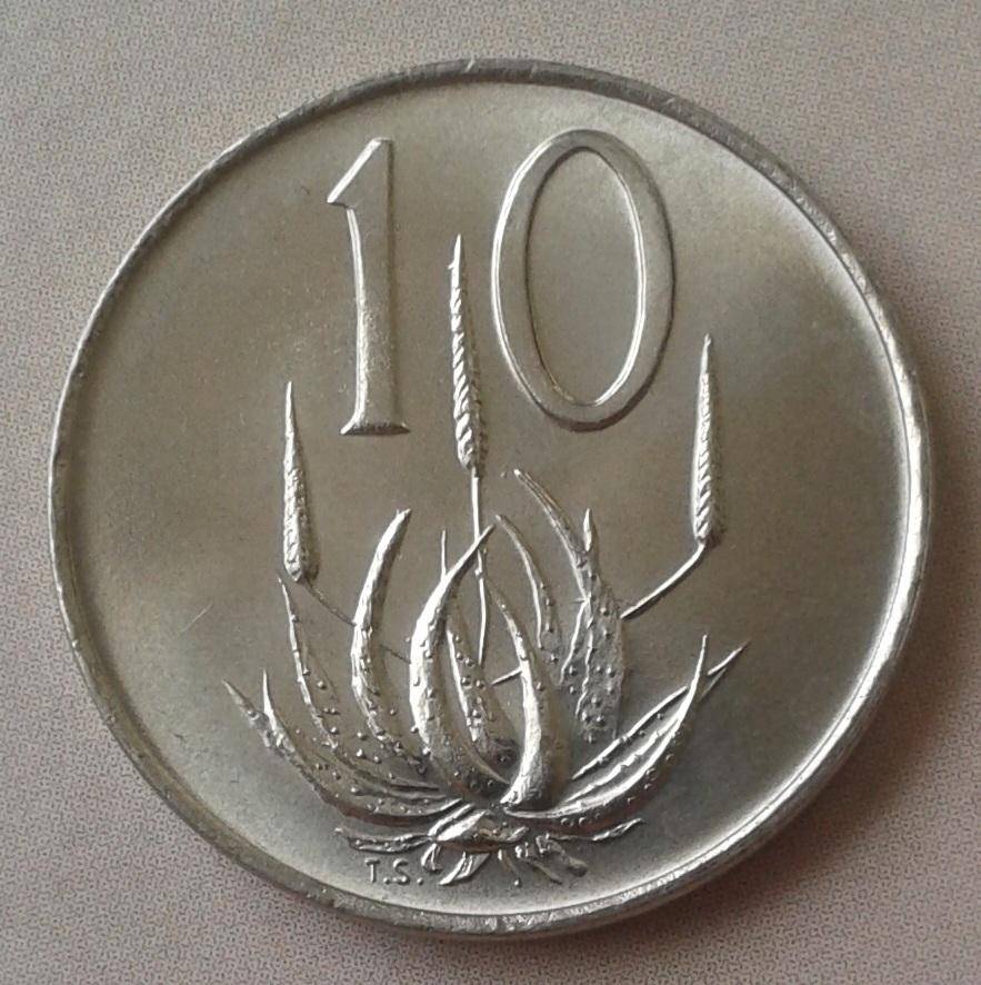 1968 English 10c (Pres.Swart) - Lower mintage.