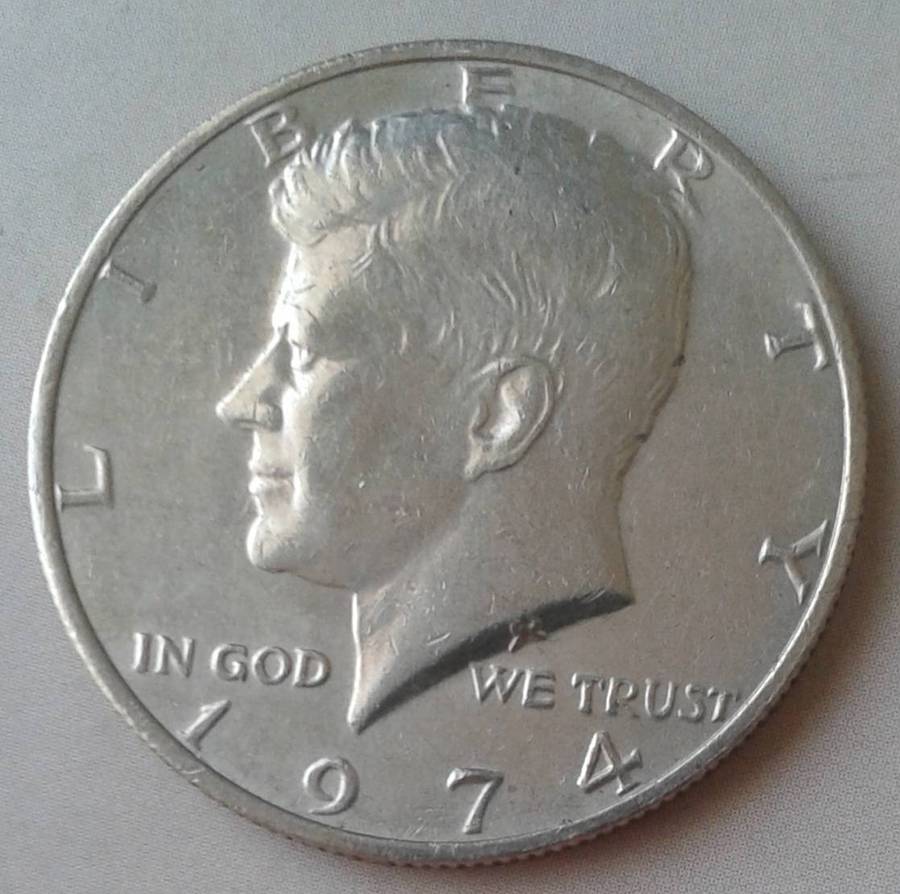 1974 USA Kennedy half dollar