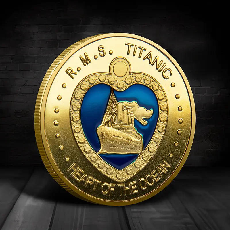 Titanic-Heart of the ocean-Rose Morgan Dawson Blake Calvert commemorative coin - (40mm)