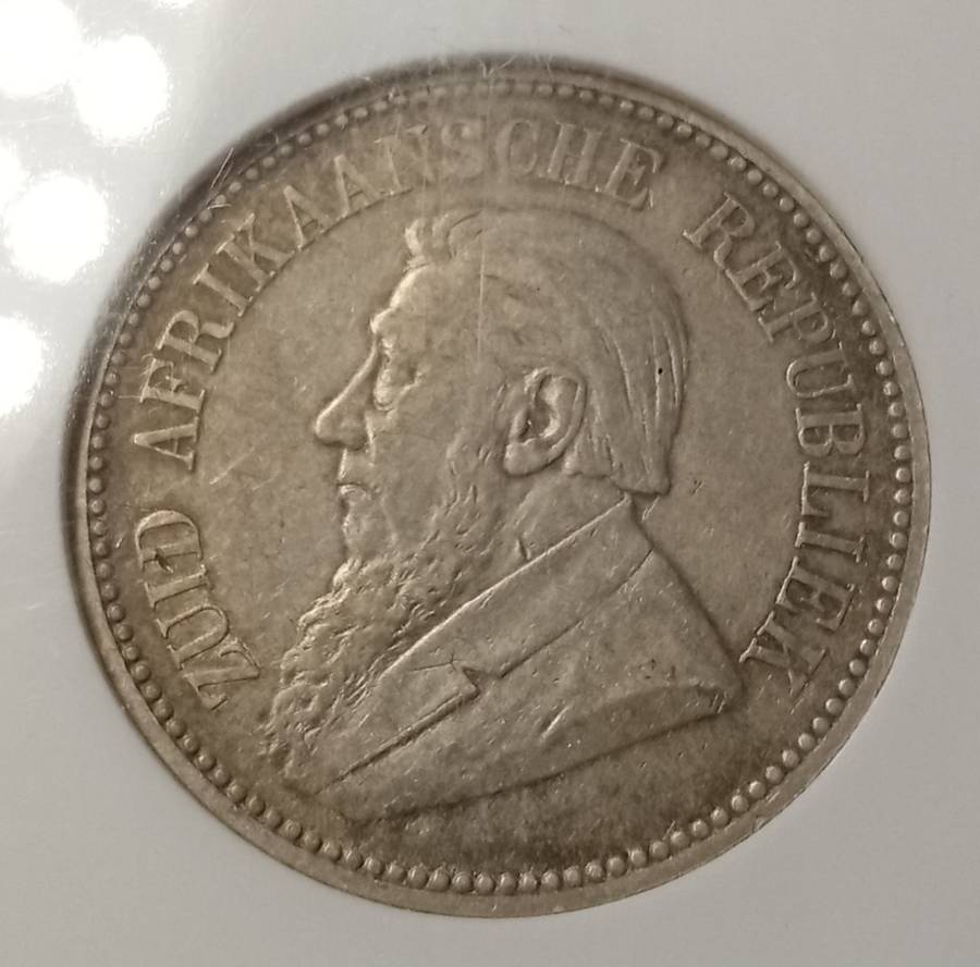 Nice 1894 ZAR Kruger silver 2 1/2 Shillings NGC XF40 (High cat value)