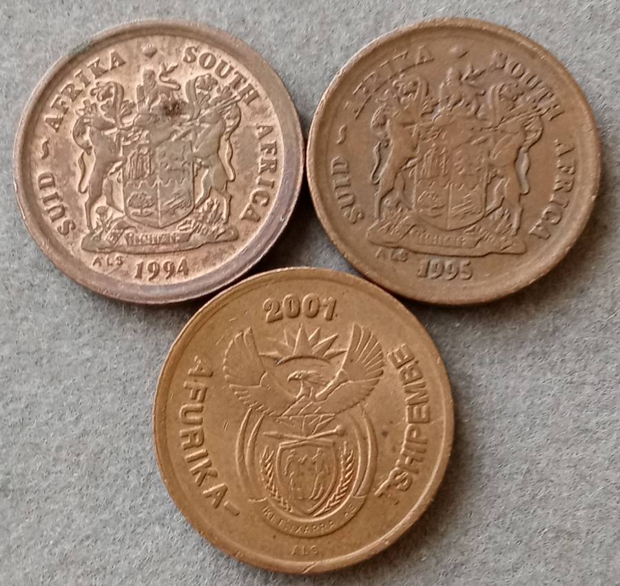 1994,1995 and 2001 Republic 2c