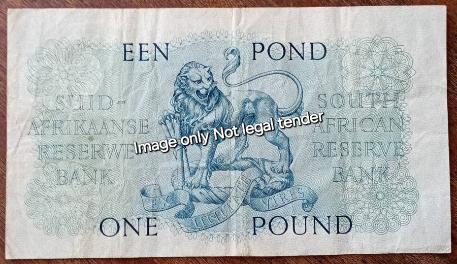 1951 M.H de Kock one pound note